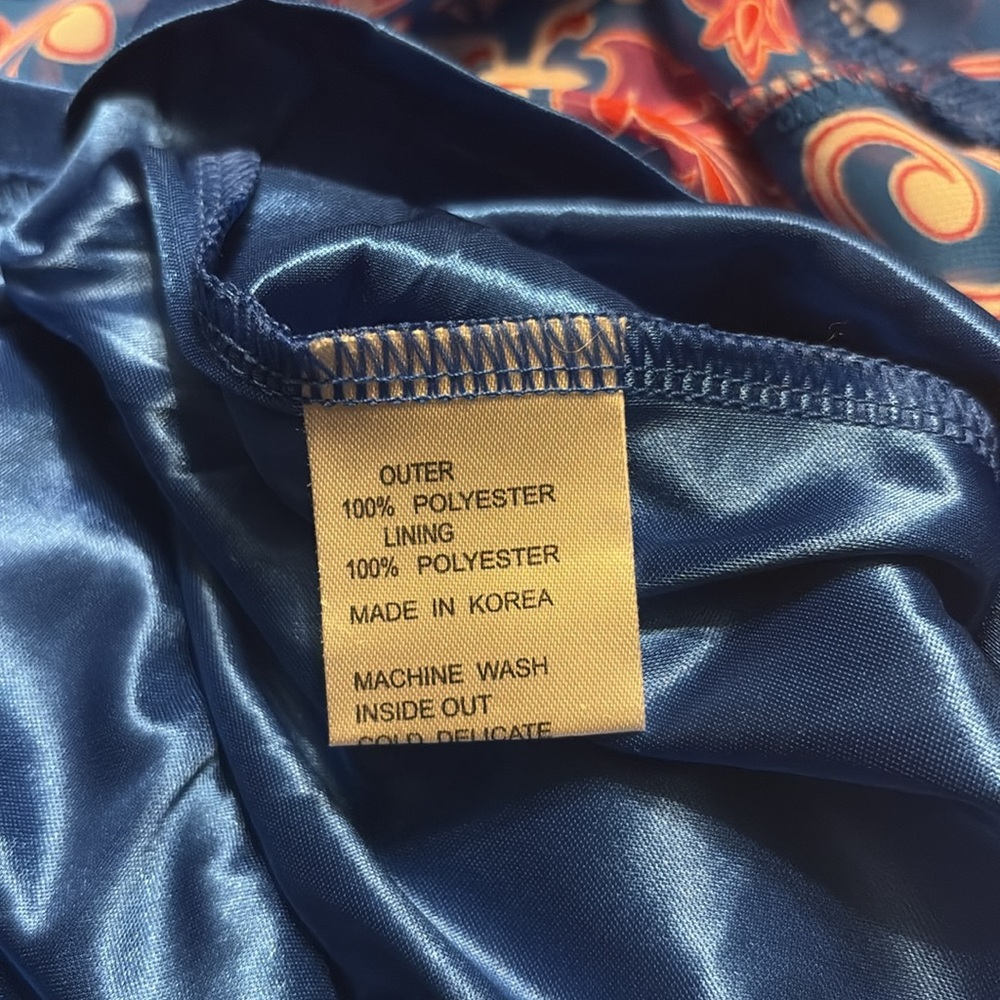 TRACY NEGOSHIAN Blue and Pink Patterned Dress Sz XS — QUIET LUXURY DESIGNER!!! - Picture 8 of 9